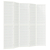 Składany parawan 5-panelowy, styl japoński, 200x170 cm, biały