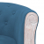 Krzesło stołowe, niebieskie, obite aksamitem