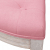 Ławka, różowa, 110,5x45x49 cm, obita aksamitem