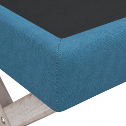 Stołek ze schowkiem, niebieski, 110x45x49 cm, aksamit