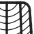 Stołki barowe, 2 szt., czarne 45x56x103,5 cm, PE, rattan i stal