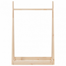 Wieszak na ubrania, 100x45x150 cm, lite drewno sosnowe
