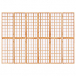 Składany parawan 6-panelowy w stylu japońskim, 240x170 cm