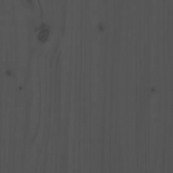 Donica, szara, 107x107x27 cm, lite drewno sosnowe