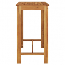 Ogrodowy stolik barowy, 120x60x105 cm, lite drewno akacjowe