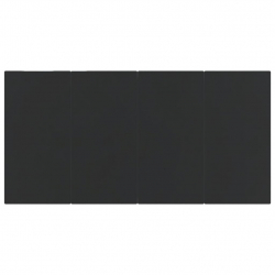 7-częściowy zestaw mebli ogrodowych, czarny, polirattan