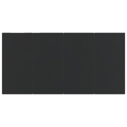 5-częściowy zestaw mebli ogrodowych, czarny, polirattan