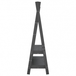 Wieszak na ubrania, szary, 100x45,5x150 cm, lite drewno sosnowe