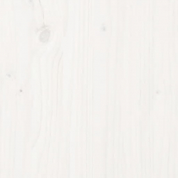 Donica, biała, 78x78x27 cm, lite drewno sosnowe