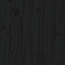 Stoliki wsuwane pod siebie, 3 szt., czarne, lite drewno sosnowe