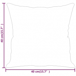 Poduszki ozdobne, 2 szt., jasnoszare, 40x40 cm, tkanina