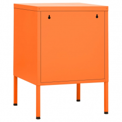 Szafka nocna, pomarańczowa, 35x35x51 cm, stalowa