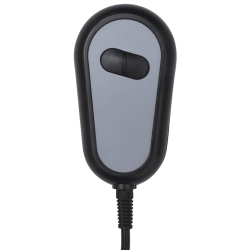 Elektryczny fotel rozkładany, kolor taupe, obity tkaniną