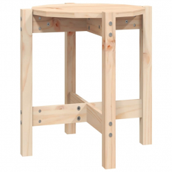 Stolik kawowy, Ø 42,5x45 cm, lite drewno sosnowe