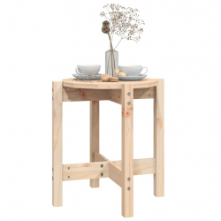 Stolik kawowy, Ø 42,5x45 cm, lite drewno sosnowe