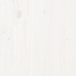 Stolik kawowy, biały, Ø 52,5x45 cm, lite drewno sosnowe