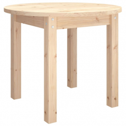 Stolik kawowy, Ø 55x45 cm, lite drewno sosnowe
