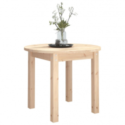 Stolik kawowy, Ø 55x45 cm, lite drewno sosnowe