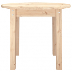 Stolik kawowy, Ø 55x45 cm, lite drewno sosnowe