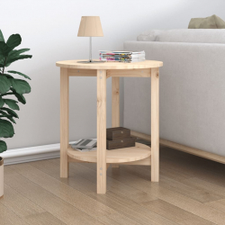 Stolik kawowy, Ø 55x60 cm, lite drewno sosnowe