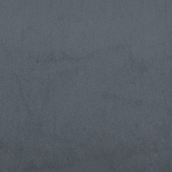 Ławka, ciemnoszara, 80x40x49 cm, tapicerowana aksamitem