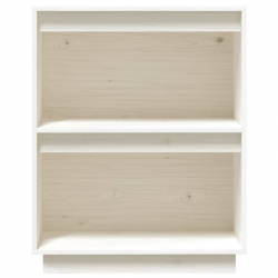 Szafka, biała, 60x34x75 cm, lite drewno sosnowe