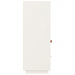 Szafka, biała, 67x40x108,5 cm, lite drewno sosnowe