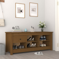 Szafka na buty, miodowy brąz, 110x38x45,5 cm, drewno sosnowe