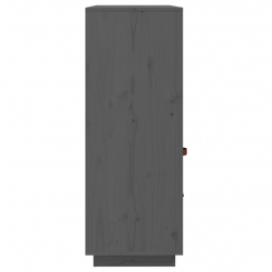Szafka, szara, 100x40x108,5 cm, lite drewno sosnowe