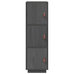 Szafka, szara, 34x40x108,5 cm, lite drewno sosnowe
