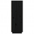 Kredens, czarny, 60x40x116,5 cm, lite drewno sosnowe