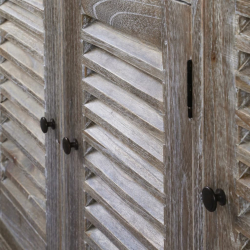 Komoda z litego drewna mindi, 145 x 32,5 x 77 cm