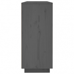 Szafka, szara, 120x35x80 cm, lite drewno sosnowe