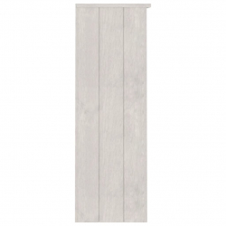 Nadstawka do kredensu, biała, 85x35x100 cm, lite drewno sosnowe