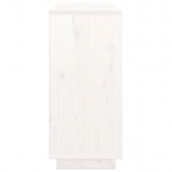 Komoda, biała, 111x34x75 cm, lite drewno sosnowe