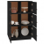 Kredens, czarny, 67x40x108,5 cm, lite drewno sosnowe