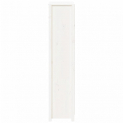 Szafka, biała, 80x35x154 cm, lite drewno sosnowe