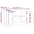 Szafka na buty, czarna, 70x38x45,5 cm, lite drewno sosnowe