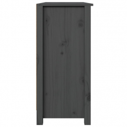 Szafka, szara, 100x35x74 cm, lite drewno sosnowe