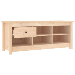 Szafka na buty, 110x38x45,5 cm, lite drewno sosnowe