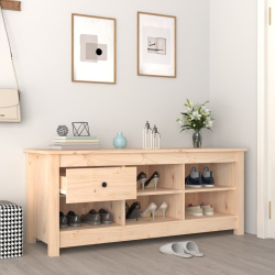 Szafka na buty, 110x38x45,5 cm, lite drewno sosnowe