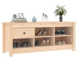Szafka na buty, 110x38x45,5 cm, lite drewno sosnowe