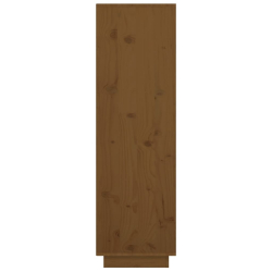 Wysoka szafka, miodowy brąz, 38x35x117 cm, lite drewno sosnowe
