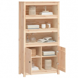 Szafka, 80x35x154 cm, lite drewno sosnowe