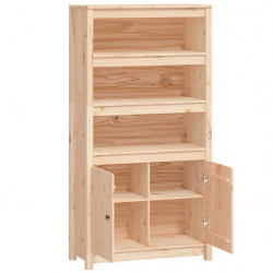 Szafka, 80x35x154 cm, lite drewno sosnowe