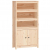 Szafka, 80x35x154 cm, lite drewno sosnowe