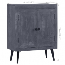 Szafka z litego drewna mango, 60 x 30 x 76 cm