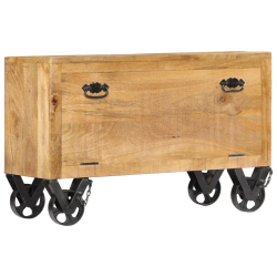 Szafka na buty, 86x35x55 cm, lite drewno mango