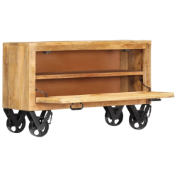 Szafka na buty, 86x35x55 cm, lite drewno mango