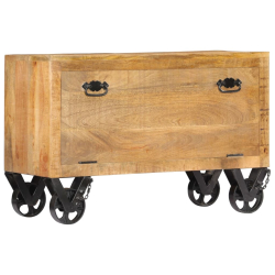Szafka na buty, 86x35x55 cm, lite drewno mango